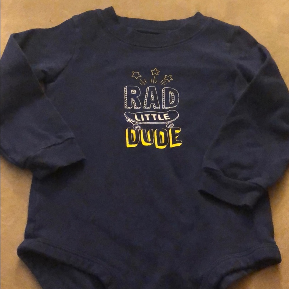 “Rad Little Dude” Long Sleeve Onesie